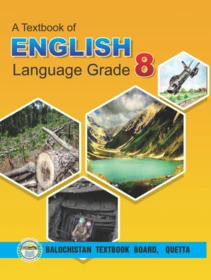 Class 8 English Language Book by Balochistan Textbook Board Quetta