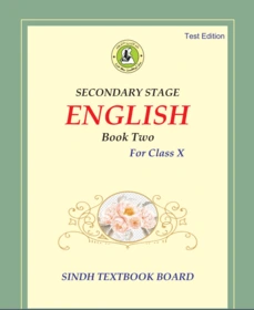 Class 10 Secondary Stage English Book Two 2022-23 Sindh Board English Medium textbook cover SmartParho